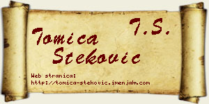 Tomica Steković vizit kartica